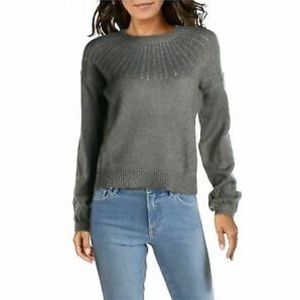 AQUA crystal / rhinestone sweater